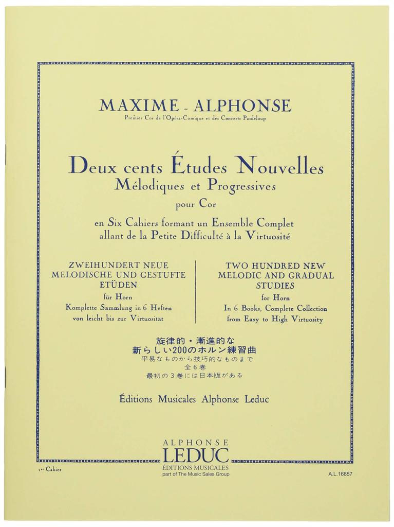 Alphonse Horn Etudes 200 Volume 1 LeDuc