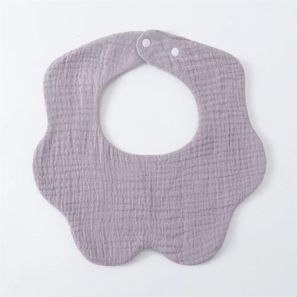 6 Lagen Baumwolle Baby Lätzchen Mullblume Baby Fütterungslätzchen Verdicktes Säugling Speicheltuch Weiches Spucktuch für Neugeborene Kinder Lätzchen