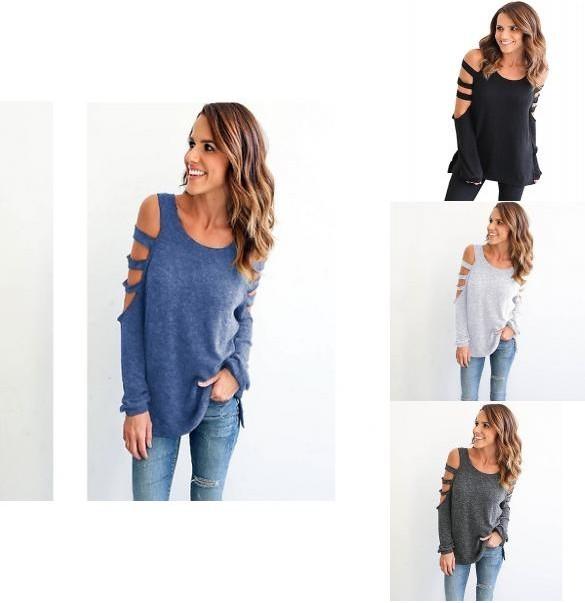 Women's Soft Breathable Long Sleeve Sexy Top T-shirt