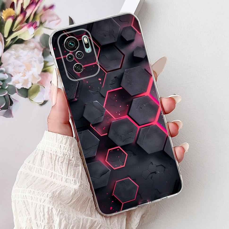 Colorful Pattern Case For Xiaomi Redmi Note 10 4G Ultra Slim Soft Silicone Case For Redmi Note 10 10S Note10 Note10S Cover Coque