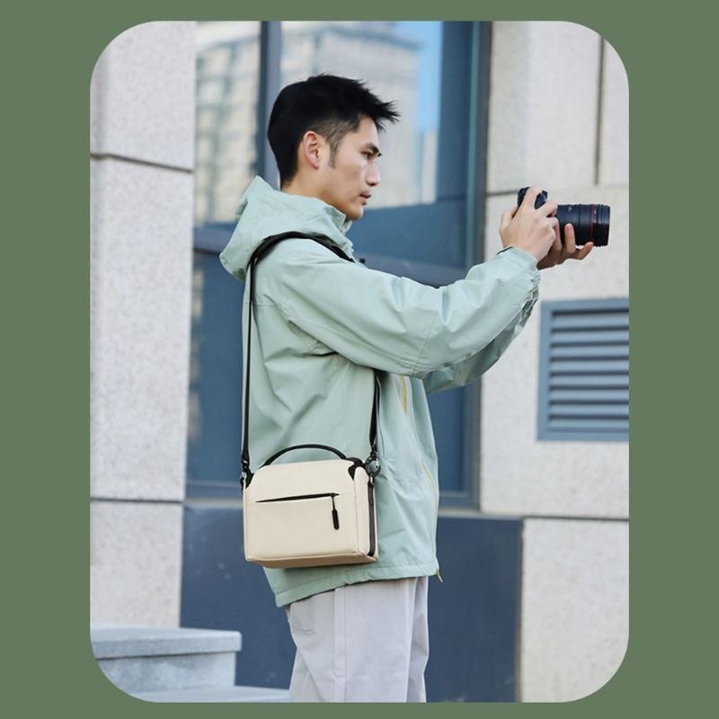 Bolsa de Câmera Impermeável Leve Para Câmeras DSLR Proteções e Alça de Ombro Ergonômica