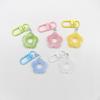 Trendy Candy-Colored Floral Keychain Pendant for Women's Bags