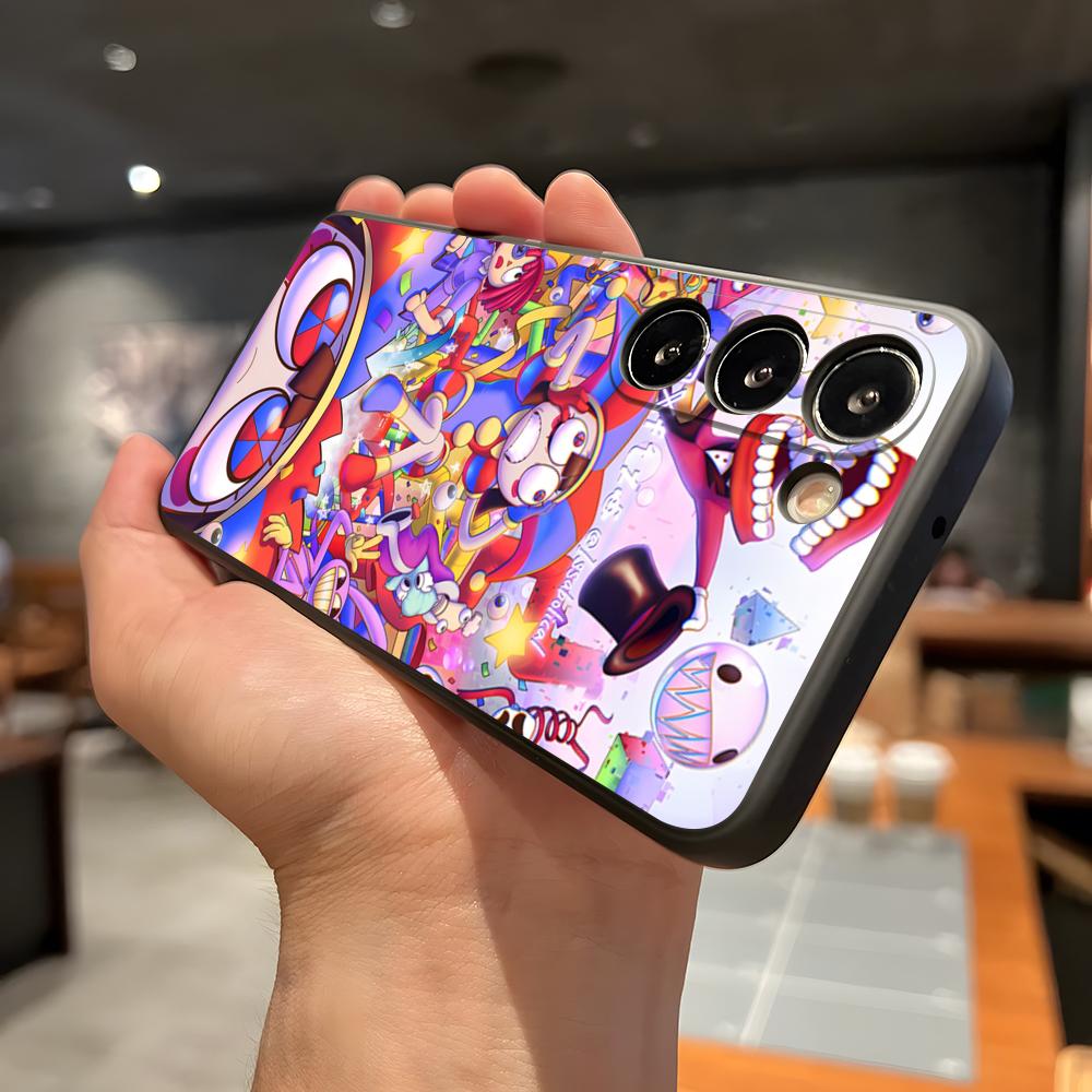 

Потрясающий D-Digital C-Circus Чехол для телефона Samsung A56 A36 A26 A16 A15 A25 A35 A55 A14 A34 A24 A54 Черный Мягкий Чехол Samsung A15
