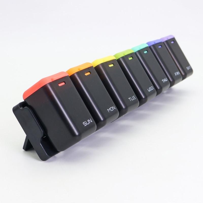 Transparent Refrigerator Mounted Pills Case With Silicone Lid Travel Friendly Medicine Container Tablets Organiser