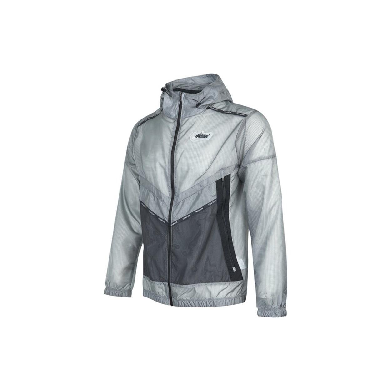 Nike Repel Wild Run Windrunner Casual Printing Running Sports Woven Jacket Gray Men s DD5392-084 XL