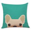 Home Decor Cushion Cover Cute Dog Head Throw Pillowcase Pillow Covers