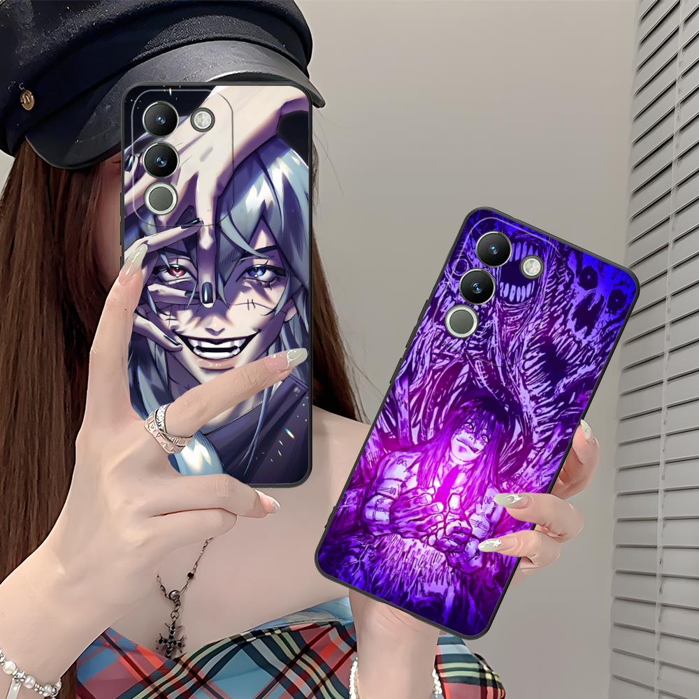JJK Mahito Phone Case for VIVO V60 V50 V40 V30 V29 V27 V25 V23 Pro Lite 5G Soft TPU Shockproof Cover