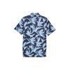 Puma X Palm Tree Crew Kollaboration Allover-Print Weiches Lässiges Florales Poloshirt Herren Poloshirts Tiefmarine 625939-01