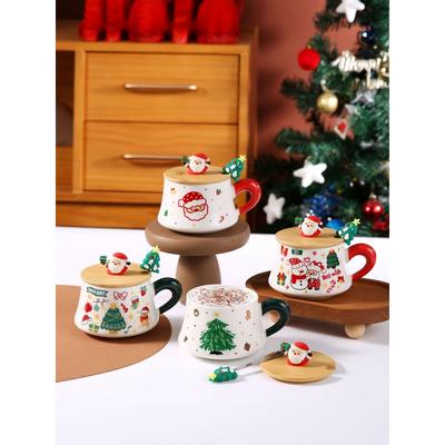 Neue zuverlässige Weihnachtstassen, überzogene Keramiktassen, Büro-Kaffeetassen, Heim-Tassen, Weihnachts-, Geburtstags- und Festtags-Geschenkboxen