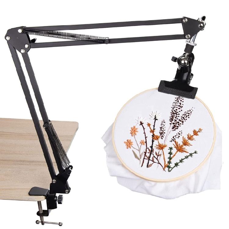 Stitches Stand for Needlepoint Project Foldable Embroidery Hoop Stand