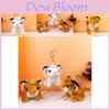 Adorabile Portachiavi Giocattolo Tigre di Peluche Perfetto Per Bambini Accogliente Tigre Bianco Regalo Con Moschettone Argentato