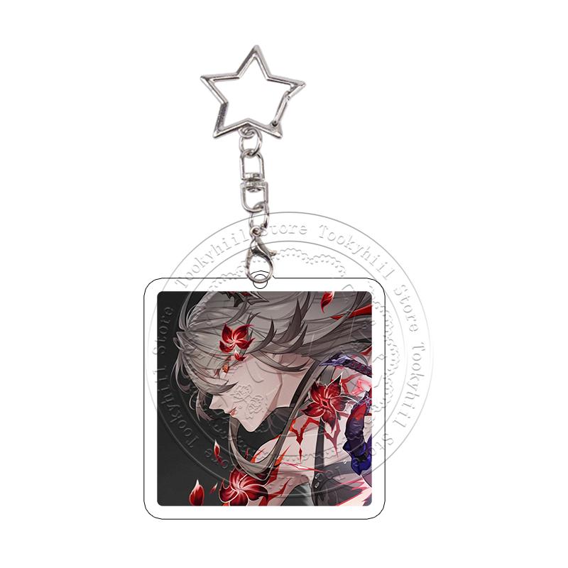 Pixel Daemons of The Shadow Realm Acrylic Keychain Exquisite Anime Cartoon Cosplay Props Decor Accessories Characters Role Gift