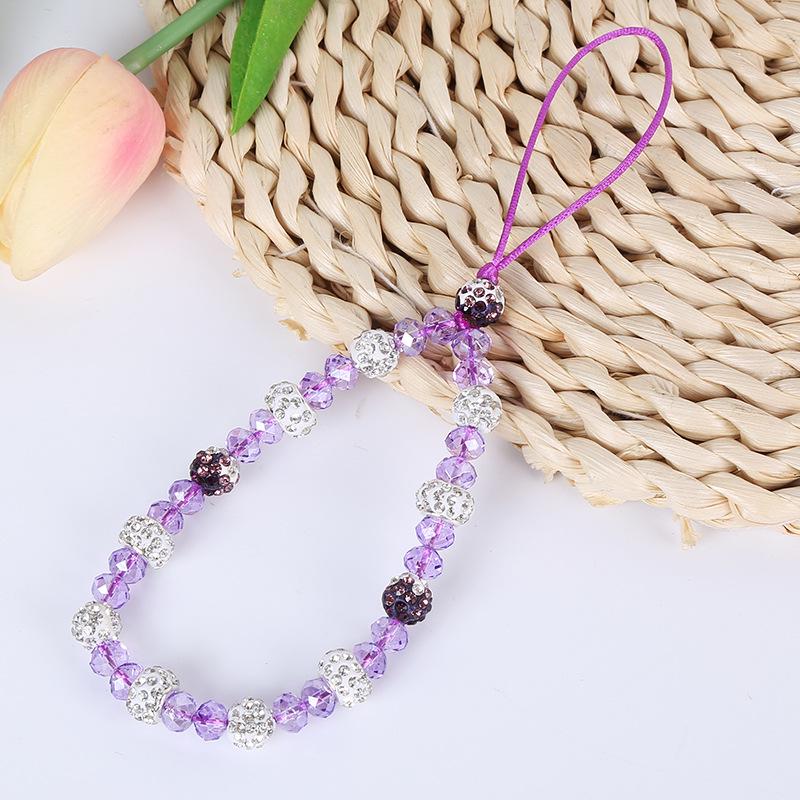 

Ремешок для мобильного телефона, инкрустированный бриллиантами, с подвеской в виде цветка и кисточкой Phone Chain