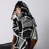 Autumn And Winter Trend Black And White Imitation Cashmere Scarf Printed Outer Shawl Women'S Personality Niche Big-Name Scarf Women