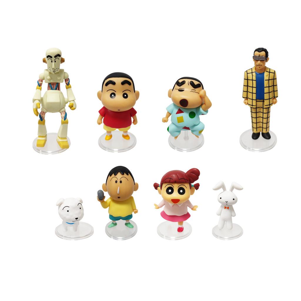 Cartoon Crayon Shinchan Figure Set With Pvc Material For Collectors And Desk Decor