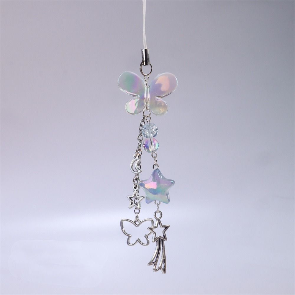 Phone Charms Y2K Phone Pendant Butterfly Sweet Girl Phone Lanyard Phonestraps Backpack Ornament Phone Chain Camera