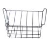 2 Pcs Freezer Wire Storage Basket PE Coated Hanging Rack Organizer Bin Black for Refrigerator Shelves