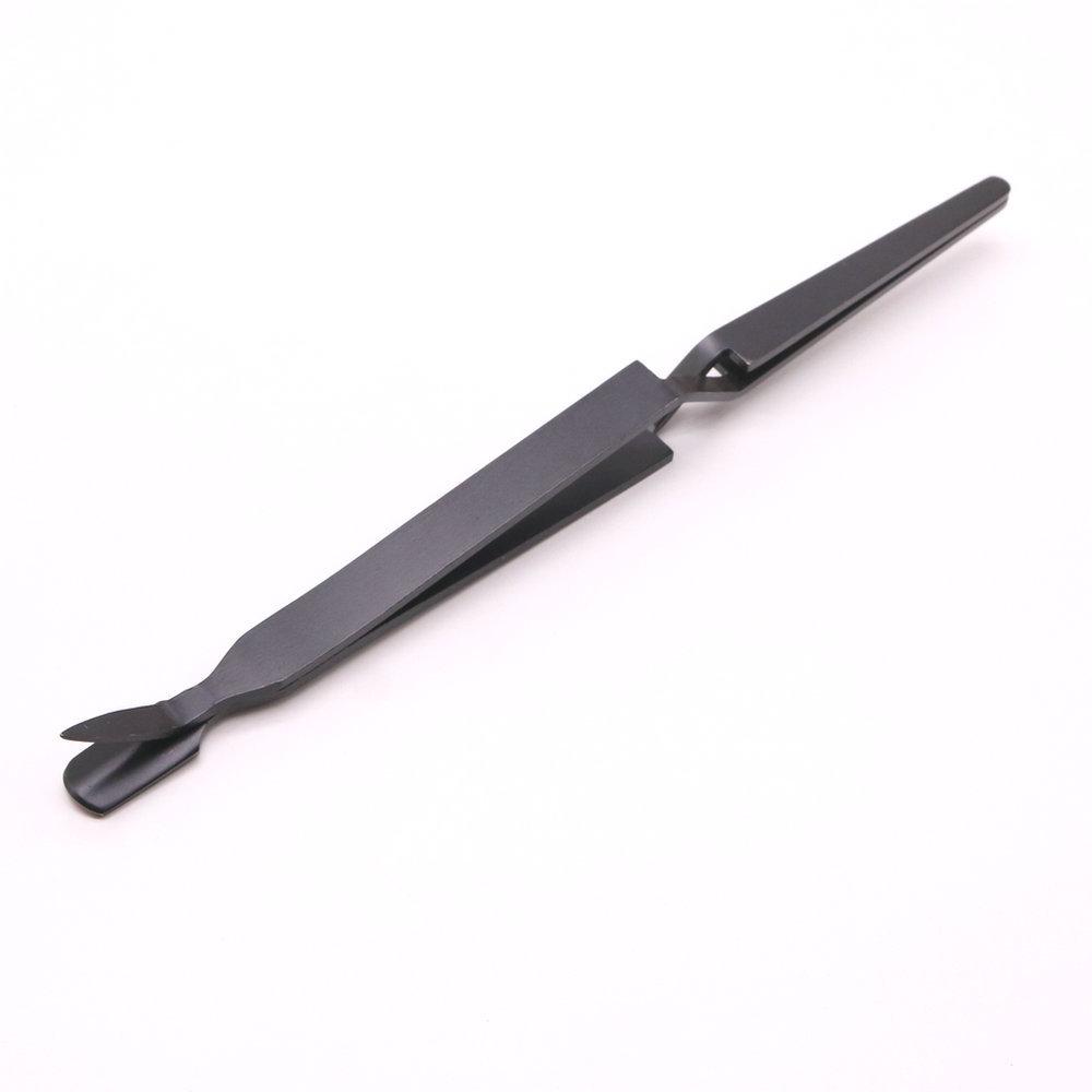 Stainless Steel Reverse Tweezers for Nail Art, Gel Polish, Crystal Nails, and DIY Extensions
