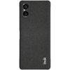 IMAK Ruiyi Series for Sony Xperia 5 V Case Cloth Texture Shell Shockproof PU Leather+PC Cell Phone Cover