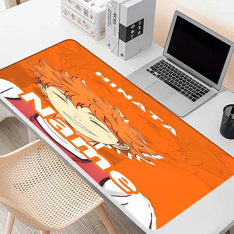 Custom Name Personalized Haikyu Pattern Mousepad, Laptop PC Desk Mat, Decorative Desk Mat for Home Keyboard Pad Gift