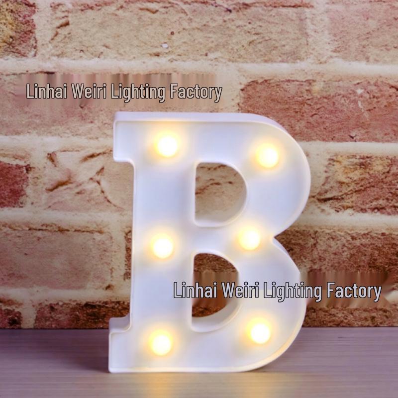 LED Luminous Letter and Number String Lights for Birthday, Proposal, and Event Décor