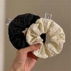Dulraxin Hair Stylish Set of Hair Accessories for Everyday Hair Fashion Cute Gift for High Korean Style of Ties, Scrunchies, 4, Women, Use, Office,
