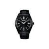 Antimagnétique 100m Étanche Solaire Quartz Bracelet Acier 39.5mm Montre Homme Cadran Noir SBTM325