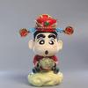 New Cute Nohara Shinnosuke Sunflower Bathing Anime Figure for Car or Desktop