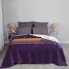 Retro Dragon Stripes Blanket For Sofa Bed Travel Pride Magic Kingdom Rainbow Retro Vintage