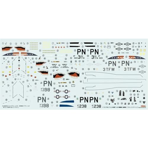 Fine Molds 1/72 Scale US Air Force F-4E Fighter (Late Model) Clark Air Base Plastic Model FF06 (Airplane)