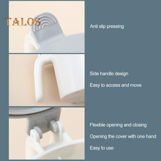 Seasoning Box with Lid Nordic Style 4-compartment Easy To Use Odor-free Easy Grip Seasoning Box Home Supplies