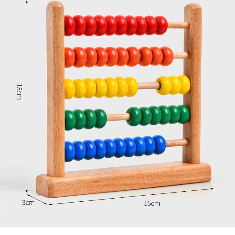 Children's Elementary Abacus: Mental Math, Addition & Subtraction Teaching Aid, Teacher-Recommended Educational Toy & Counting Frame for Students