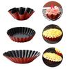 Muffin Cup Carbon Steel Egg Tart Molds Mini Non-Stick Cake Mold Reusable Creative Tartlet Baking Mold Pizza Pan