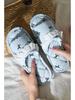 Korean Style Handmade Cotton Bow Soft Sole Indoor Slippers