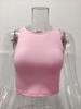 European & American Women's Sleeveless Racerback Crop Top