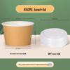 850ml Einweg-Zellstoffschüssel-Set mit Deckeln