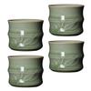 4Pcs Cup Ceramic Small Teacups for Home Use Decorative Household Water Cups Dishwasher Safe Modern Craftsmanship