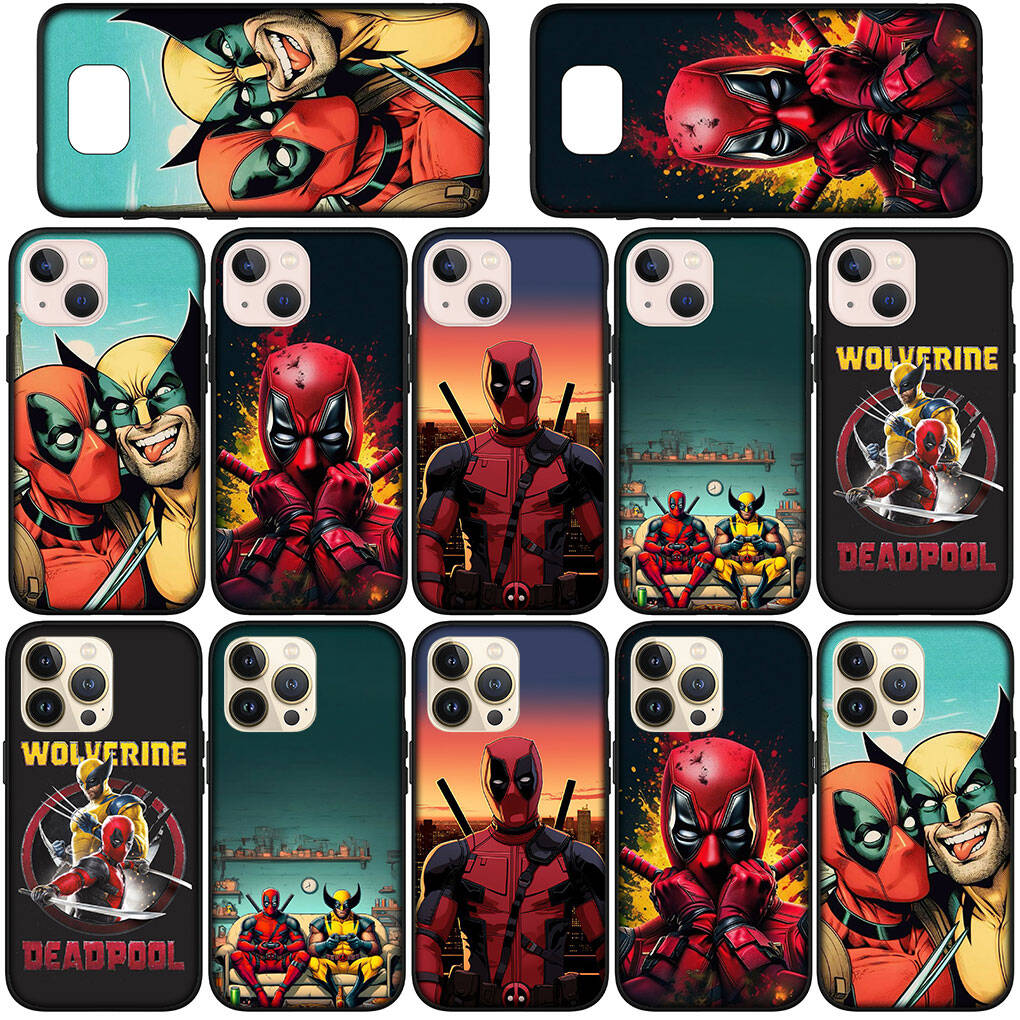 for iPhone 17 16 15 Xiaomi Poco F7 F8 X7 X6 C85 C75 C71 M8 Redmi Note 14 13 12 Pro Max 14C 13C 15C A3 A4 Phone Case Wallpaper Deadpool Wolverine Cover