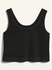 Women's Cotton Crop Tank Top Sleeveless Loose Basic Cropped Top for Yoga Workout