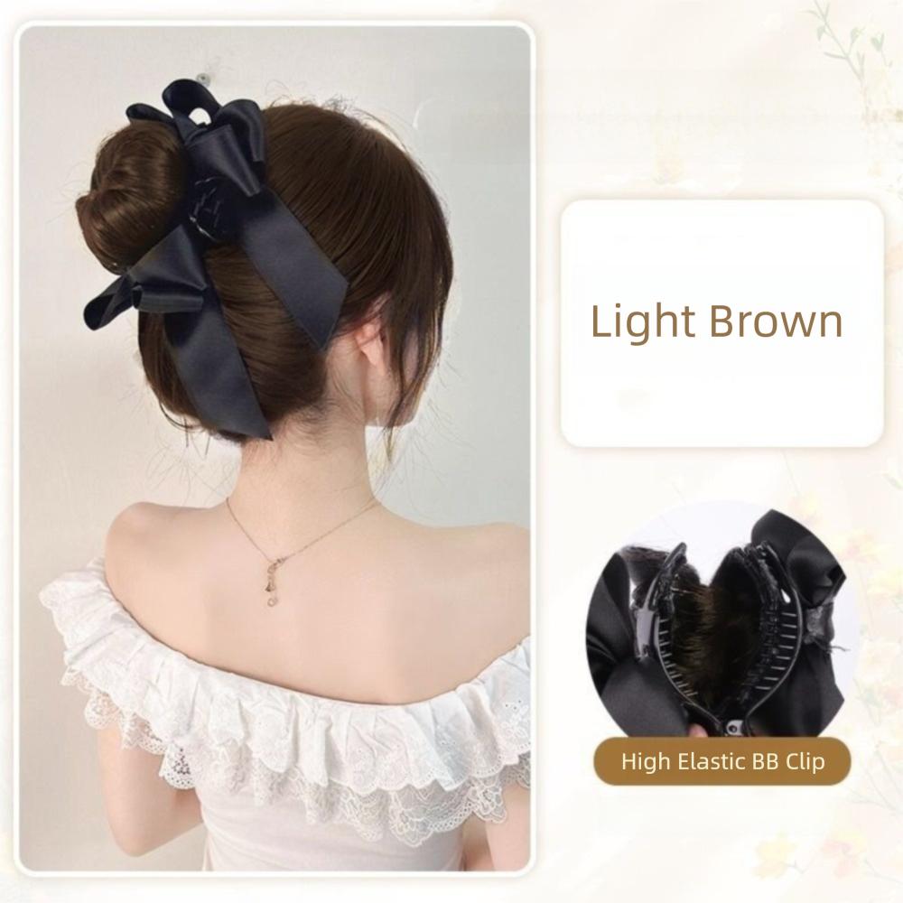 

Бантик Пучок Головной Парик Лента Парик Заколка для Волос Новый Шиньон Аксессуары для Волос Light Brown