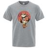 Mens High Quality Tshirt 100cotton Loose Short Sleeve Funny Knife Cat Print Loose Summer Men Tshirt Cool Tshirt Men Tees