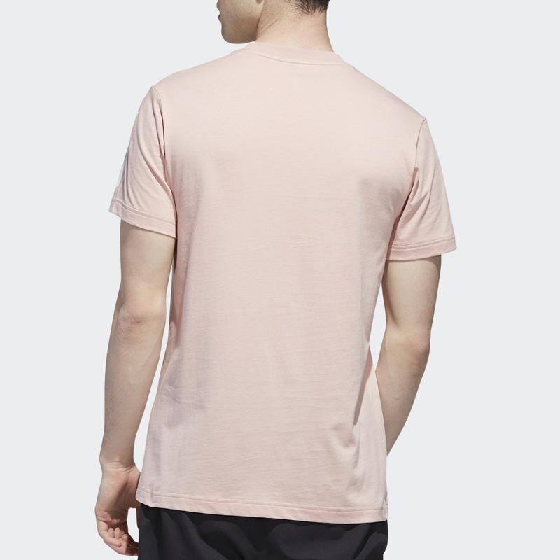 Adidas Neo Essential Short Sleeve Sports Tee Men Tops Vibrant-Pink GP5732