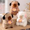 Cute Cute Capybara Doll Card Plush Toy Little Monkey Orangutan Baboon Doll Children Comforting Doll
