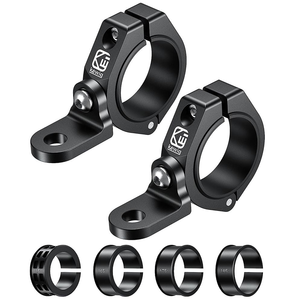 Aluminium Alloy UTV Whip Light Flag Mount Solid Heavy Duty Roll Bar Clamp 360° Adjustable Light Bar Mounts Bracket for Roll Cage