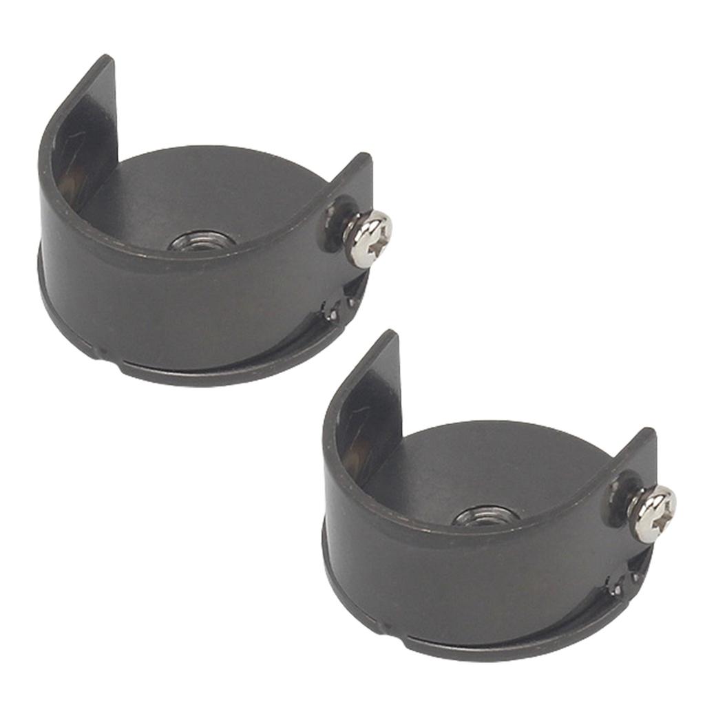 Set Staffe per Bastone Tenda Montaggio a Parete Supporti per Tenda per Aste da 28 mm Design Moderno Facile Installazione