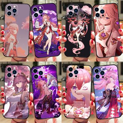Genshin Impact Yae MIko For Huawei Nova Y73 Y72 Y90 Y70 Y60 Y91 Y61 12s 12i 11i 8i 9 10 SE P40 Lite P60 P30 Pro Case