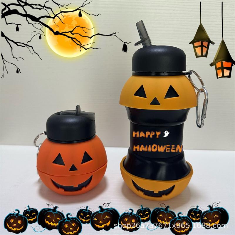 Bouteille d'eau pliante Tasses de camping Mug Sports de plein air Basket-ball Football Tennis Golf École Étanche Portable Bouteille d'eau pour enfants