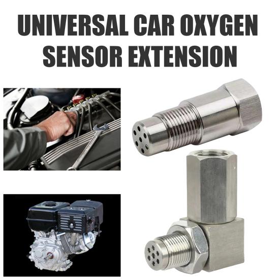 Adapter przedłużający czujnika O2 z gwintem M18*1.5, złącze ze stali nierdzewnej do układu wydechowego pojazdu, naprawa kontrolki Check Engine dla pojazdów zmodyfikowanych/bez katalizatora