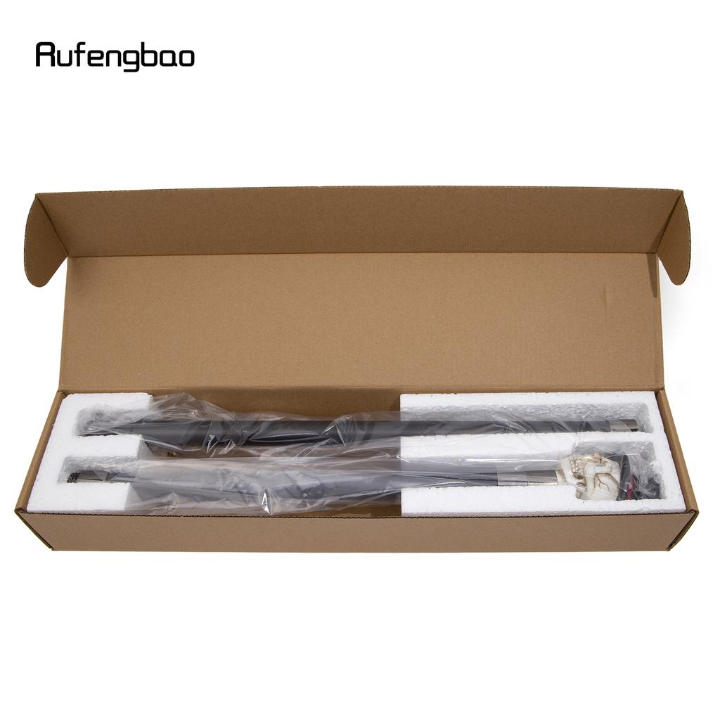 White Resin Skull Head Walking Cane Fashion Decorative Steel Walking Stick Gentleman Elegant Cosplay Cane Knob Crosier 94cm