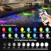 Brightness Levels Solar Pool LED Light RGB Color Timer Solar Powered Light  Fountain
